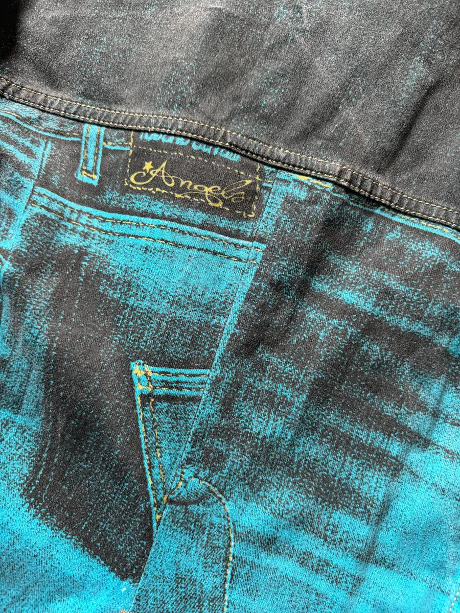 AW2003 Roberto Cavalli Trompe loeil Pockets Blue Jacket VKnEJyO 5