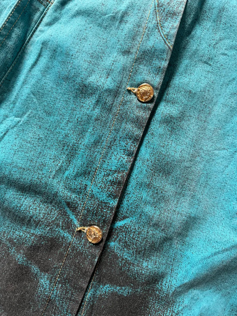 AW2003 Roberto Cavalli Trompe loeil Pockets Blue Jacket VKnEJyO 7