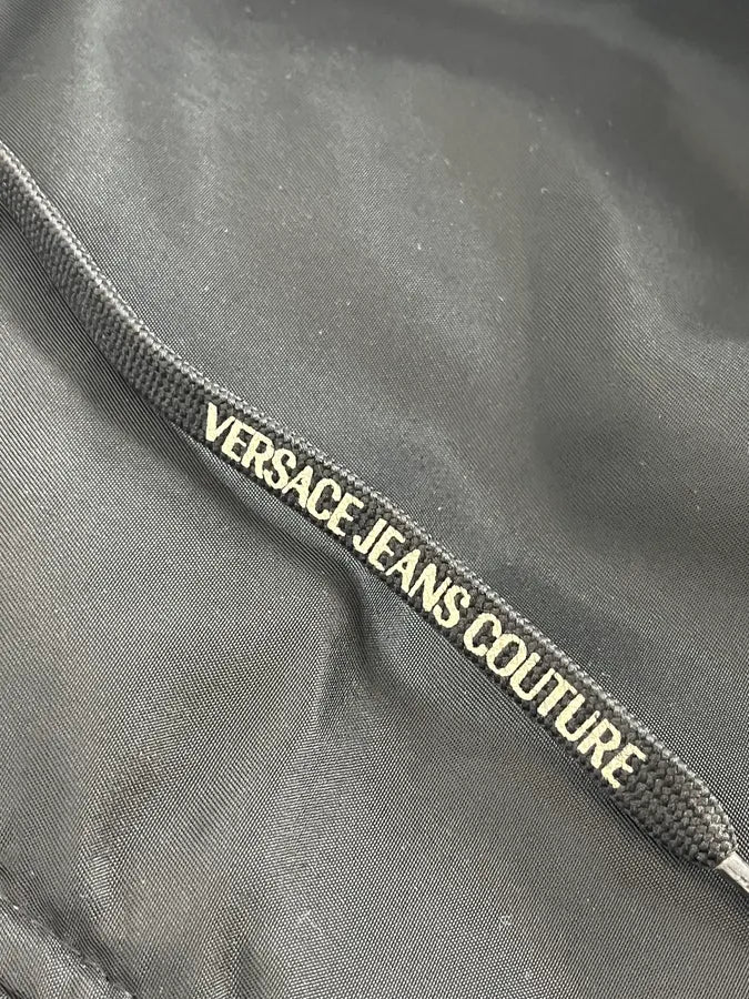 AW2003 Versace Black Hooded Faux Fur Aviator Bomber Jacket GvEwafF 9