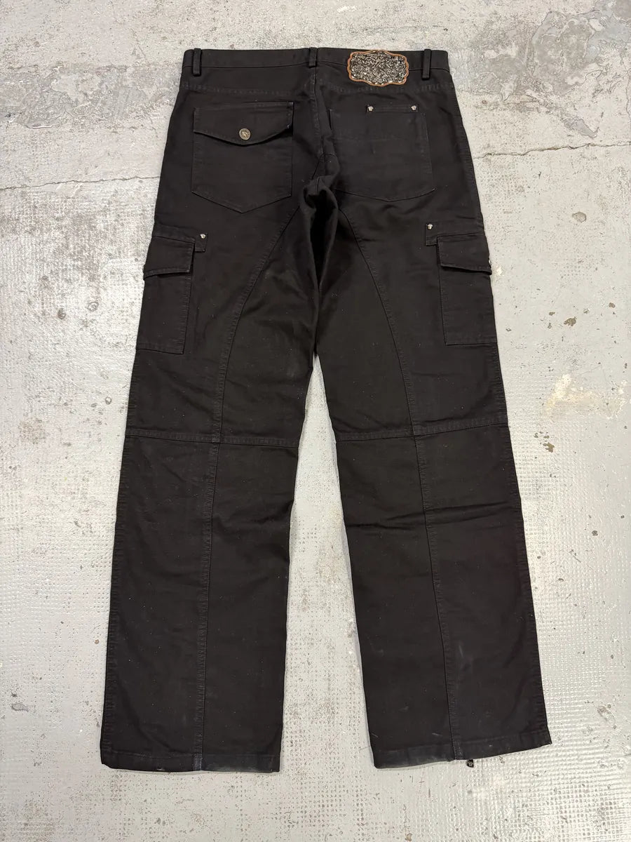AW2003 Versace Black Utility Cargo Pants swqxoNN 4
