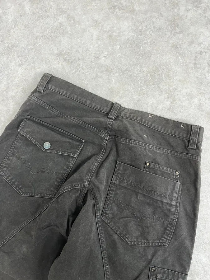 AW2003 Versace Dark Grey Military Cargo Pants YNLwUAL 7