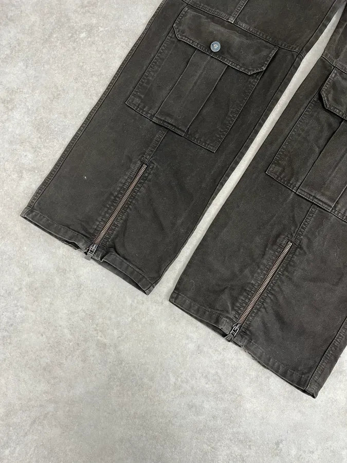 AW2003 Versace Dark Grey Military Cargo Pants YNLwUAL 8