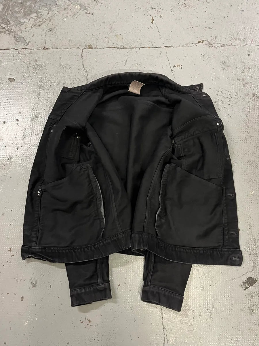 AW2003 Versace Military Multi-Pockets Cargo Black Jacket uDduKUW 6