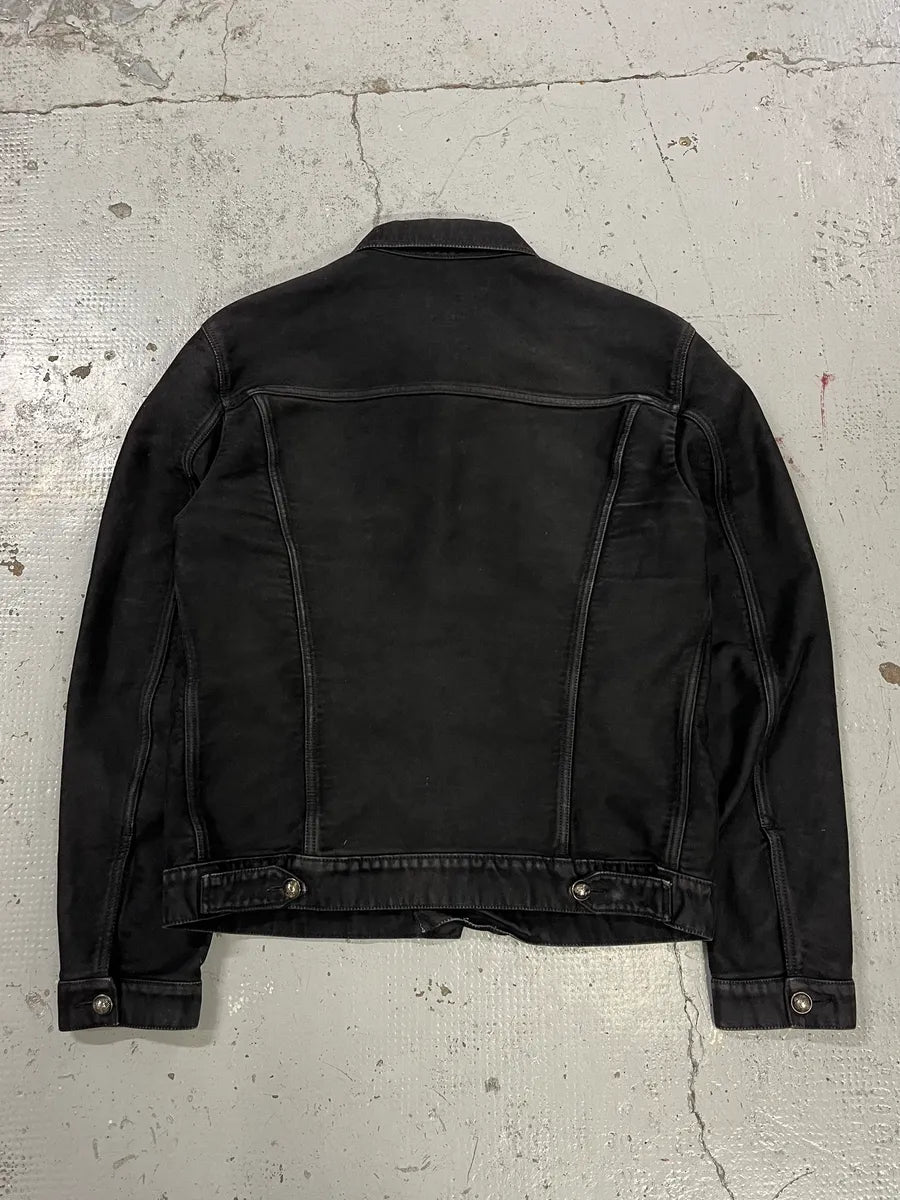 AW2003 Versace Military Multi-Pockets Cargo Black Jacket uDduKUW 7