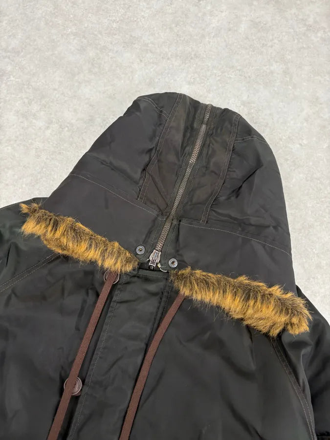 AW2003 Versace Olive Green Aviator Bomber Jacket GSjBtVn 3