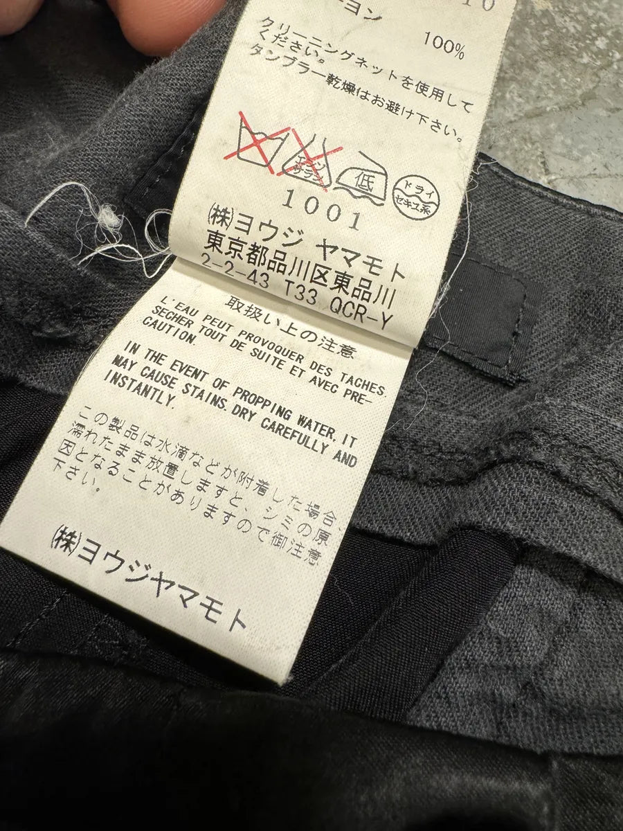 AW2003 Yohji Yamamoto Satin Fluid Japanese Pants (S) IIqNCJG 10