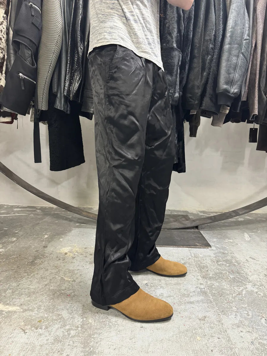AW2003 Yohji Yamamoto Satin Fluid Japanese Pants (S) IIqNCJG 2