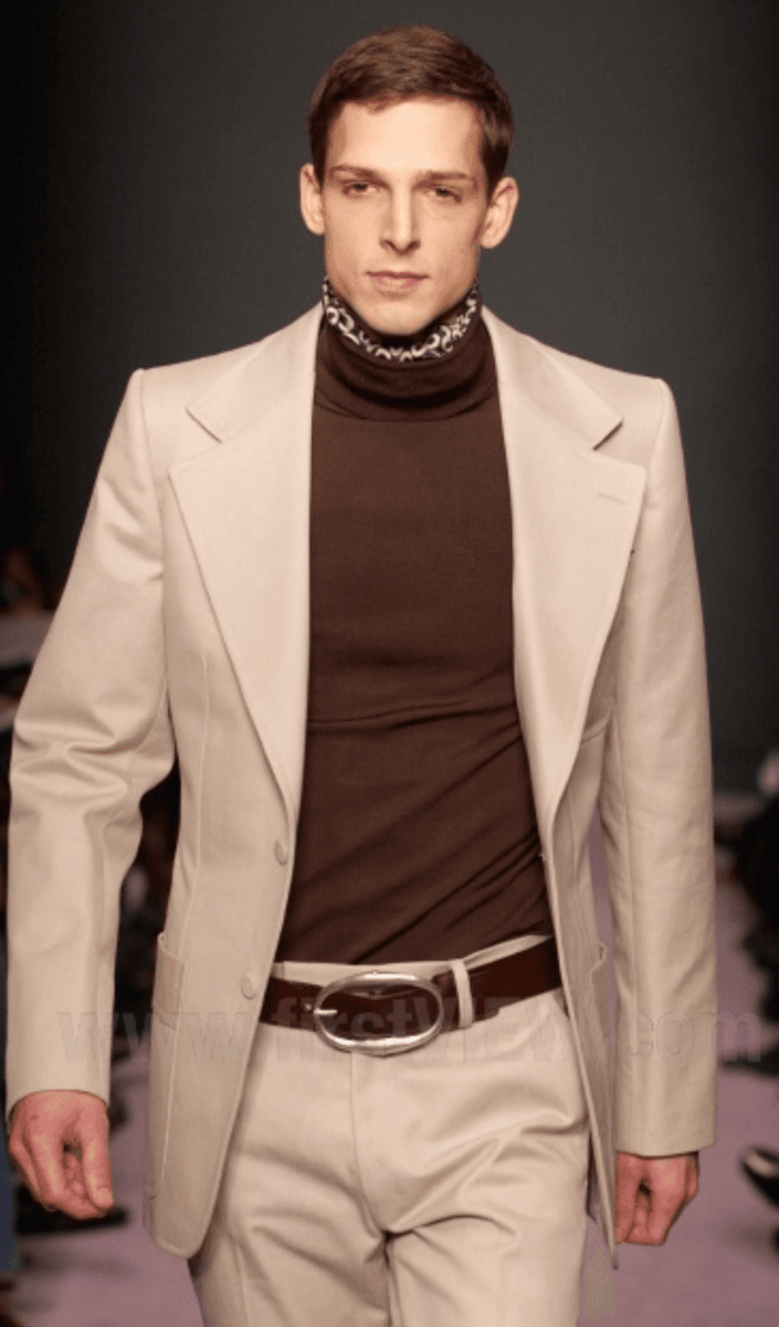 AW2003 Yves Saint Laurent Brown Leather Braided Belt UdzUxDv 1