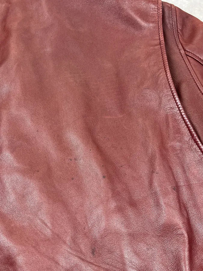 AW2003 Yves Saint Laurent Moto Brown Leather Jacket ONdUNZc 10