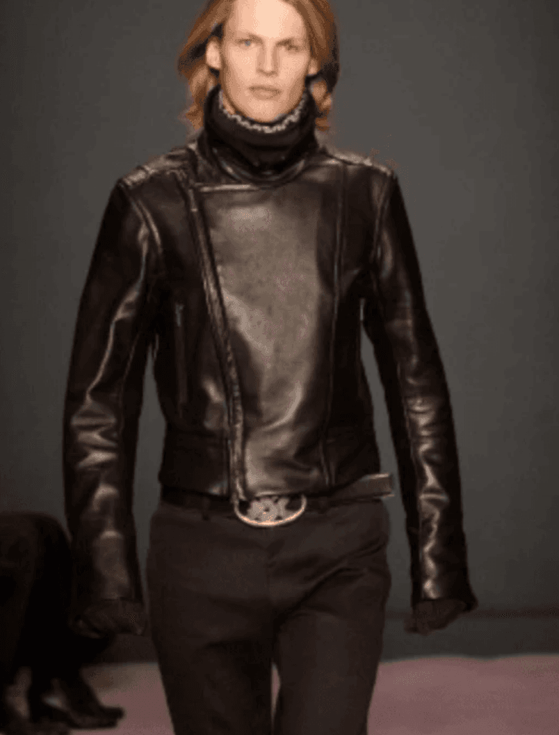 AW2003 Yves Saint Laurent Propaganda Black Leather Belt wrlFghq 2