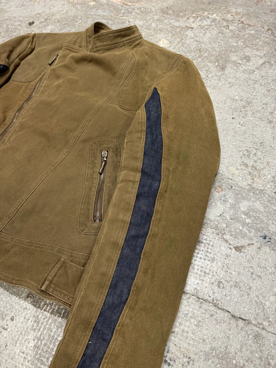 AW2004 Cavalli Beige Astro Beige Biker Racing Jacket (M/L) jFoCGek 6