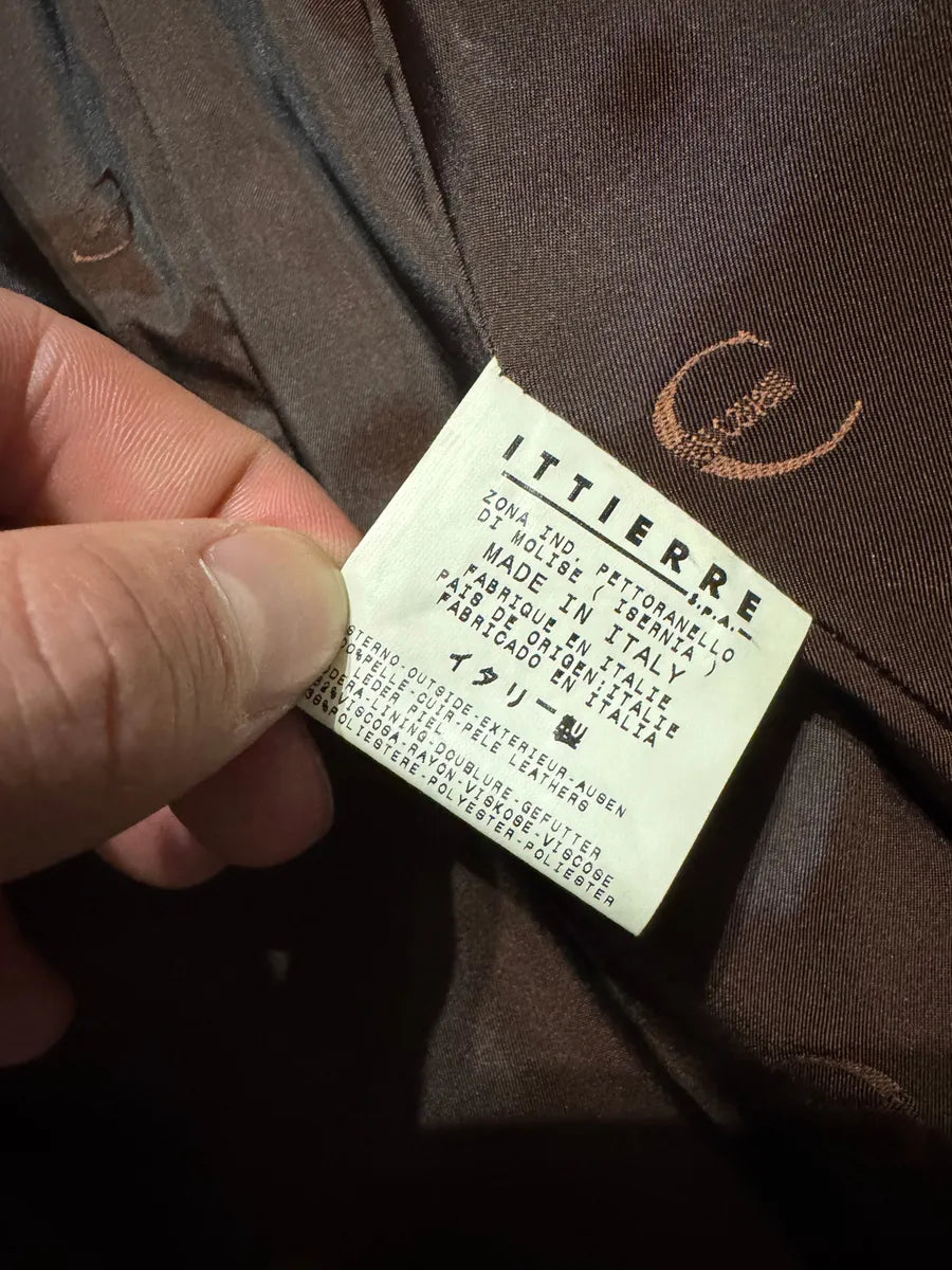 AW2004 Cavalli Beige Pony Hair Long Fur Leather Trench Jacket (M) 10