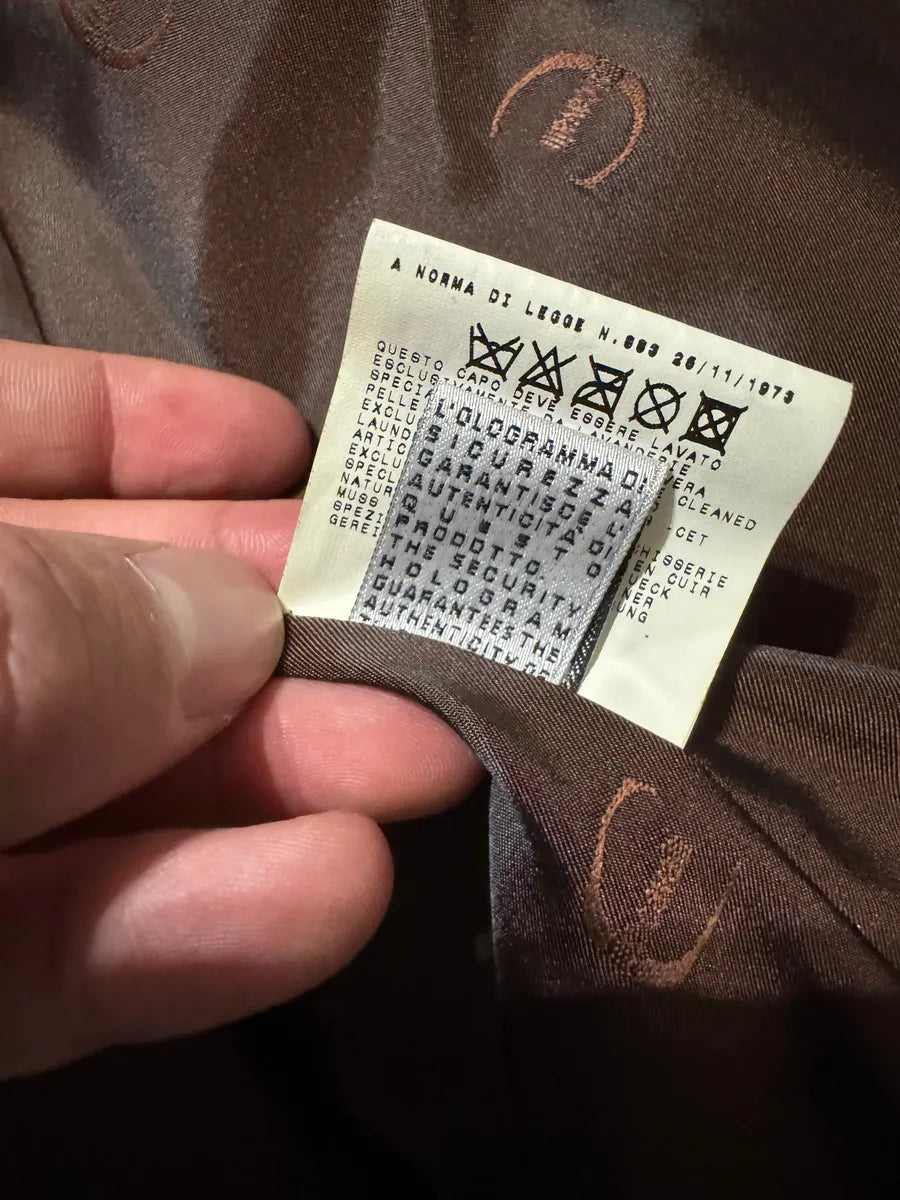 AW2004 Cavalli Beige Pony Hair Long Fur Leather Trench Jacket (M) 11