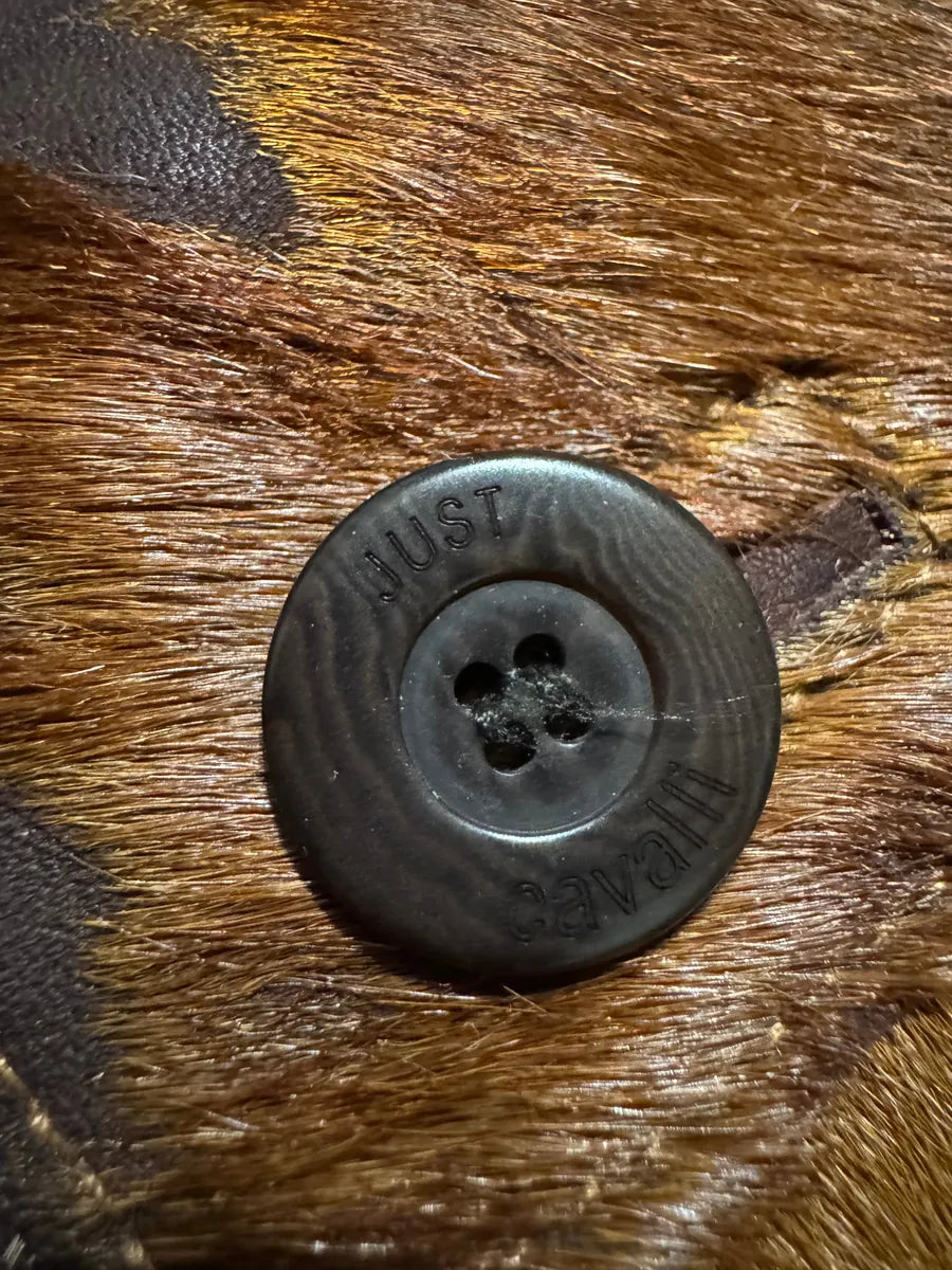 AW2004 Cavalli Beige Pony Hair Long Fur Leather Trench Jacket (M) 8