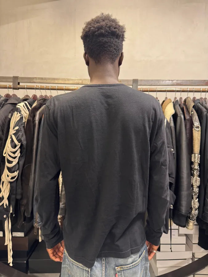 AW2004 Cavalli Black Henley Longsleeves NBLliiU 2