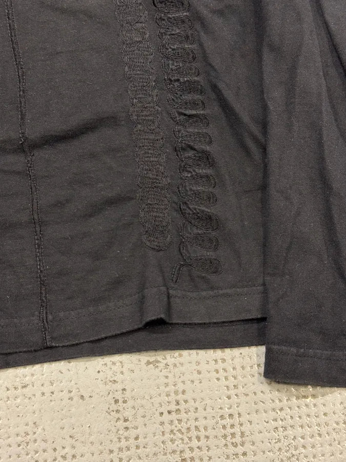 AW2004 Cavalli Black Henley Longsleeves NBLliiU 5