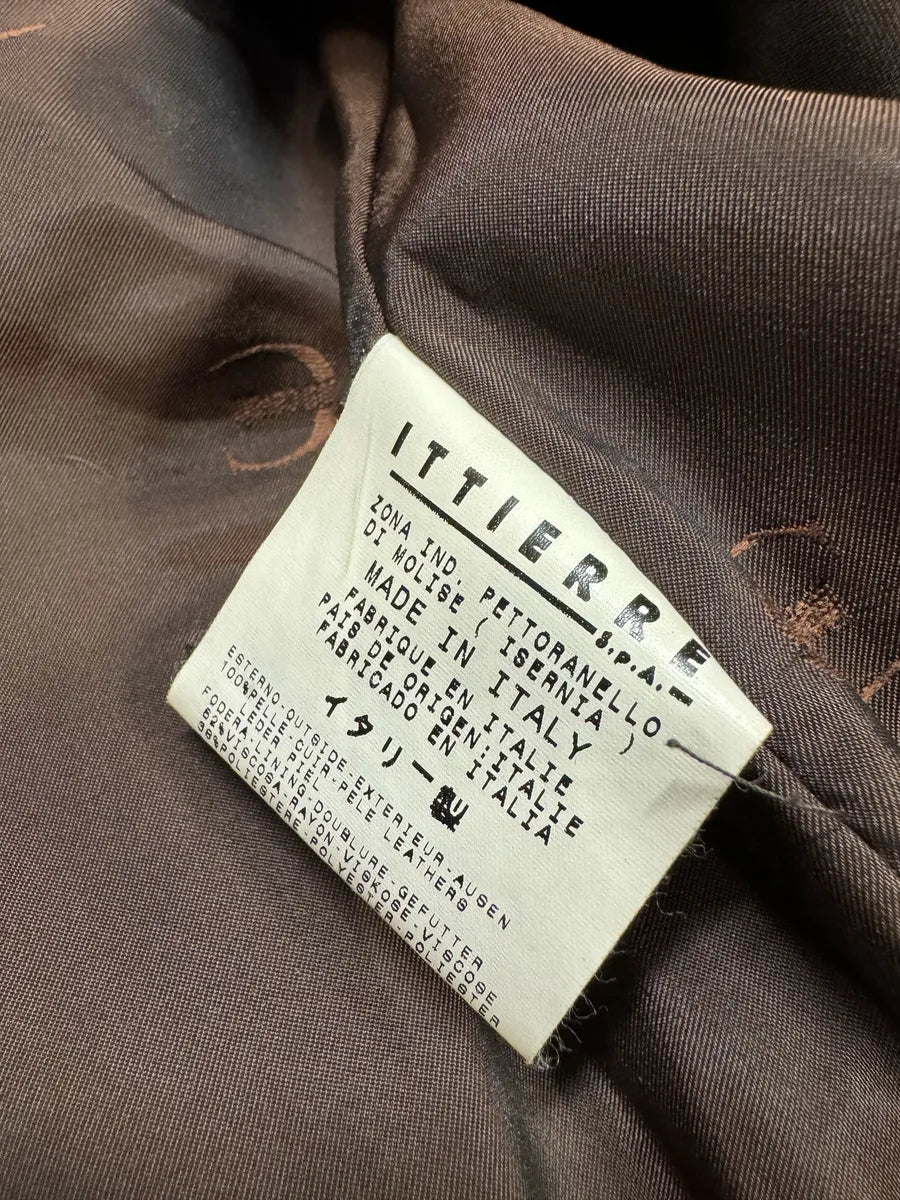 AW2004 Cavalli Brown & Beige Pony Hair Caw Effect Trench Coat CtJmMKf 12