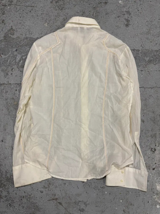 AW2004 Cavalli Cozy White Shirt gDLZzOs 4