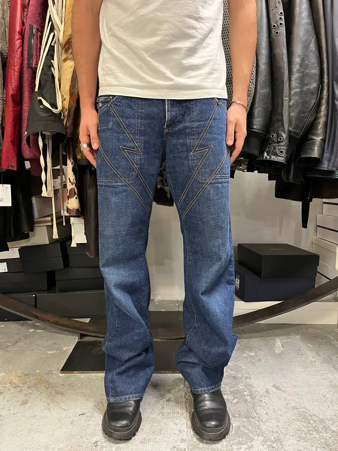 AW2004 Cavalli Flash Blue Denim Jeans BFmwswo 1