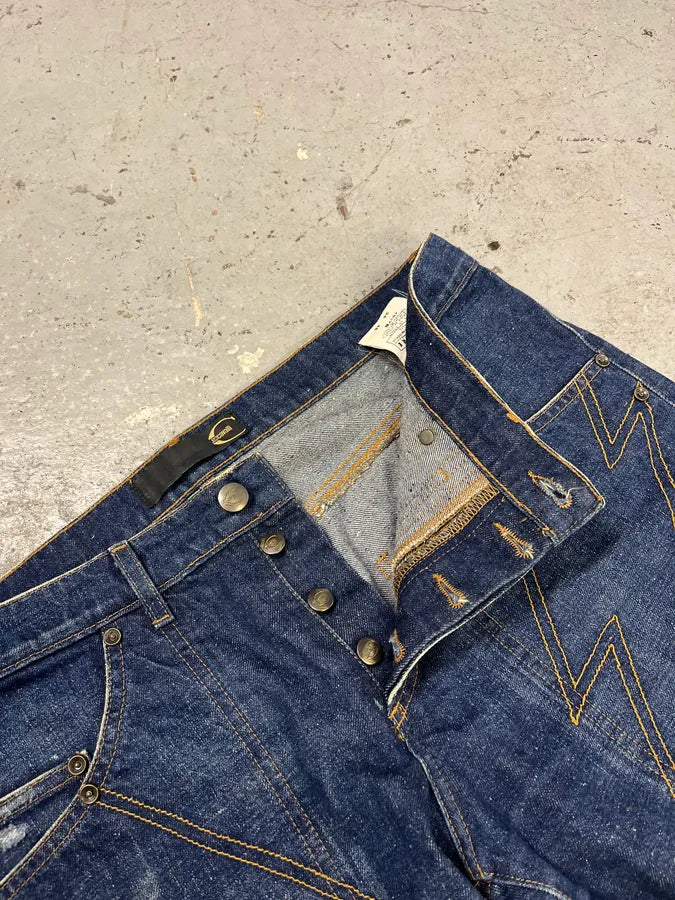 AW2004 Cavalli Flash Blue Denim Jeans BFmwswo 10