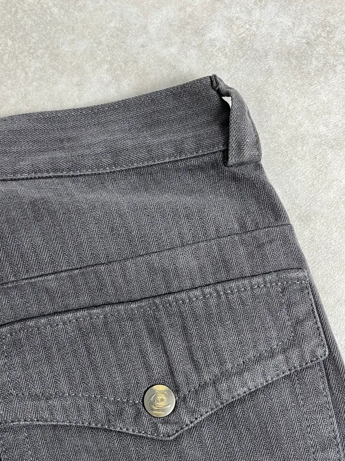 AW2005 Cavalli Grey Cargo Striped Pants fflbXzF 8