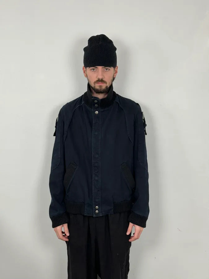 AW2004 Cavalli Navy Astro Bomber Jacket NSccloP 1