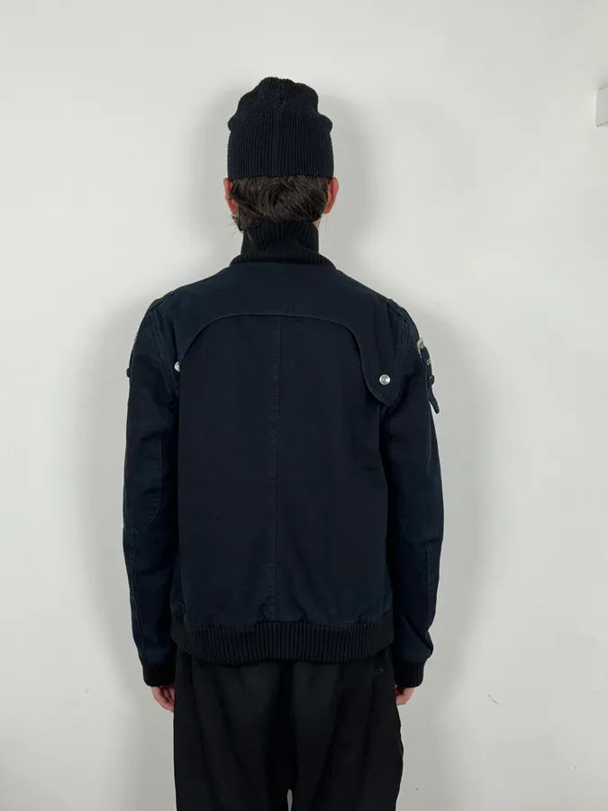 AW2004 Cavalli Navy Astro Bomber Jacket NSccloP 2