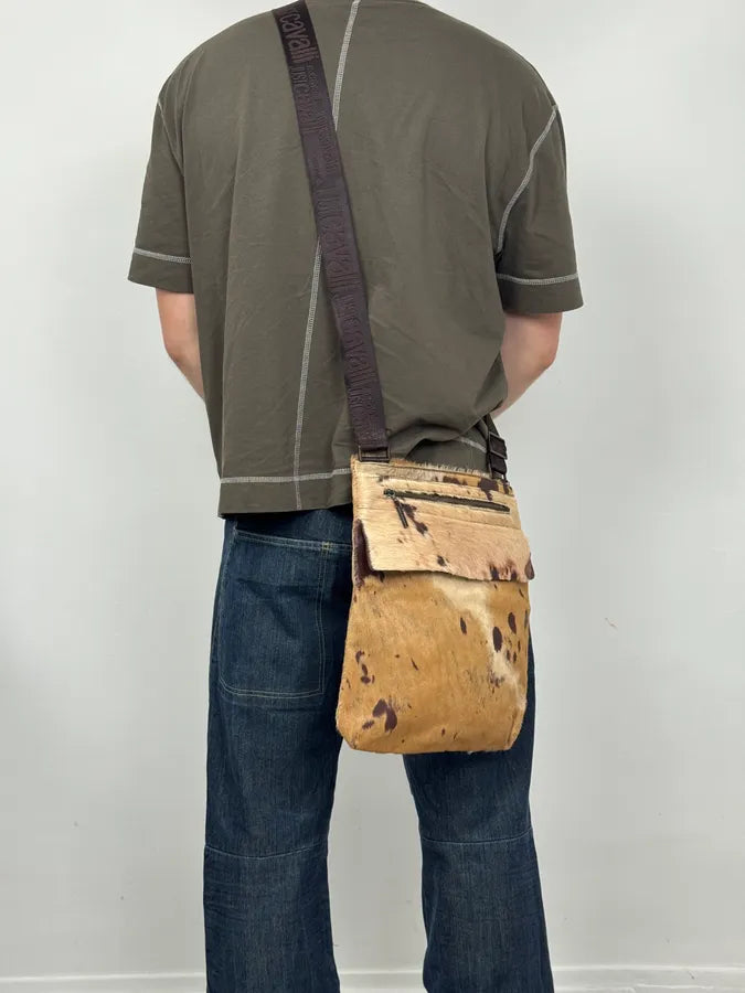 AW2004 Cavalli Pony Hair Leather Shoulder Bag rNsBZsz 1