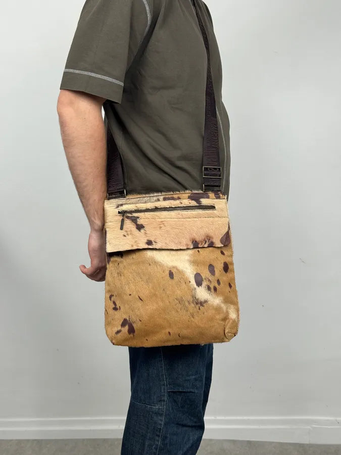 AW2004 Cavalli Pony Hair Leather Shoulder Bag rNsBZsz 2