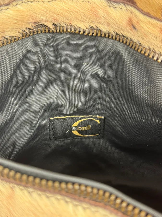 AW2004 Cavalli Pony Hair Leather Shoulder Bag rNsBZsz 4