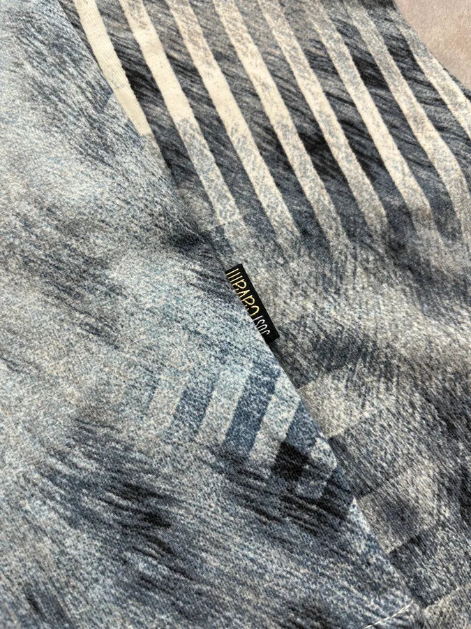 AW2004 Cavalli Stripes & Fur Effect Blue Longsleeve ycLSDmh 7