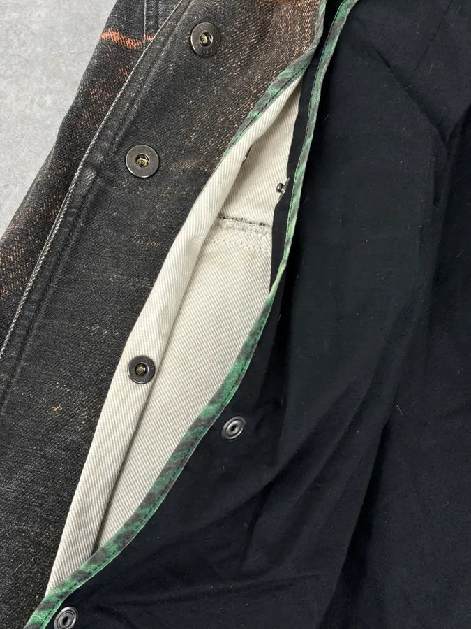 AW2004 Cavalli Sunset Long Fur Collar Jacket OSYjXdy 12