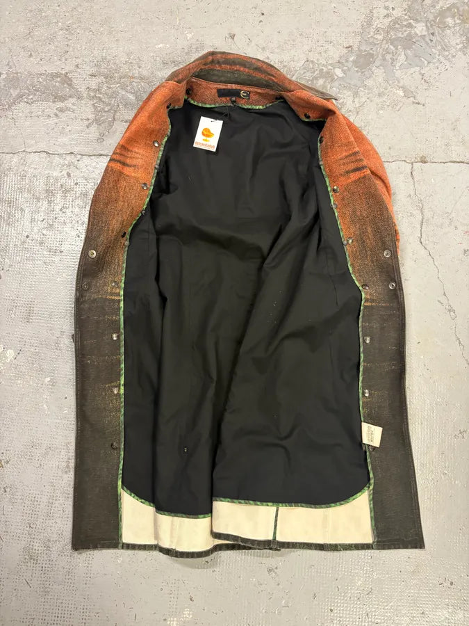 AW2004 Cavalli Sunset Orange Faded Trench Coat TpLWlQW 6