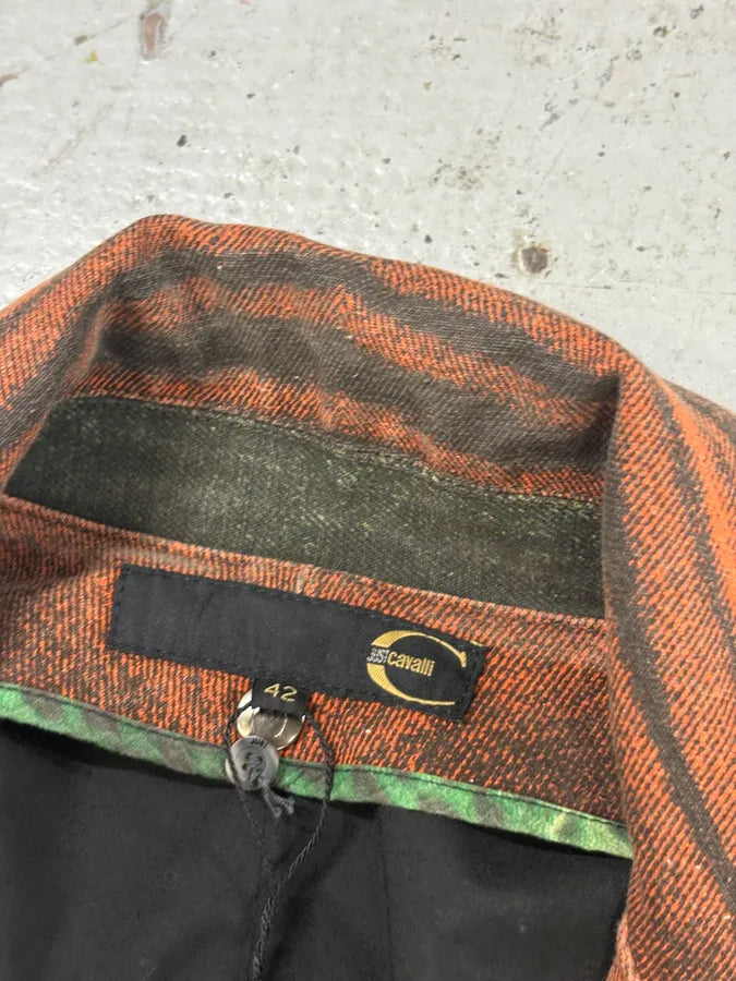 AW2004 Cavalli Sunset Orange Faded Trench Coat TpLWlQW 7