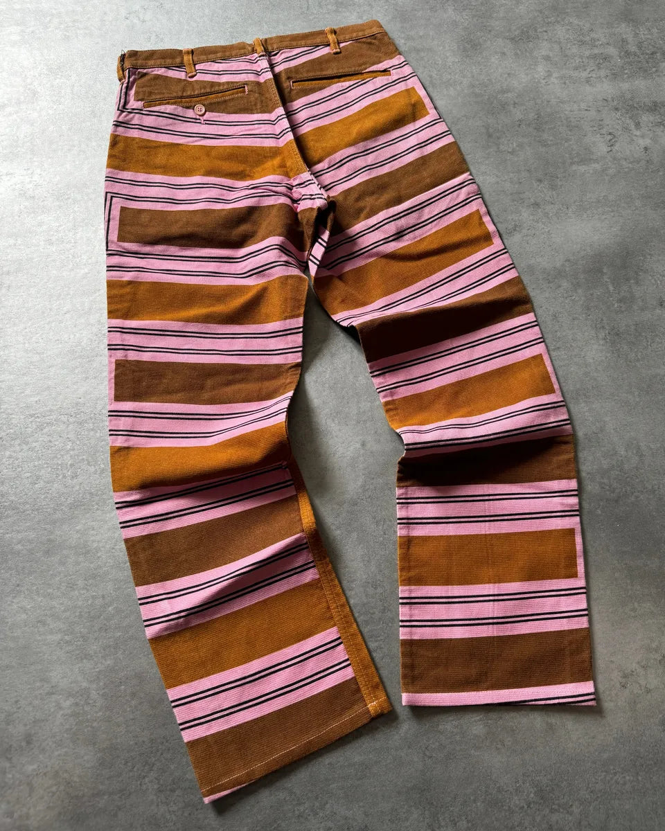 AW2004 Comme des Garçons Homme Plus Pink Geometrical Camel Pants PaQjUAc 1