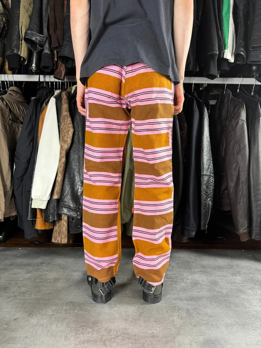 AW2004 Comme des Garçons Homme Plus Pink Geometrical Camel Pants PaQjUAc 5