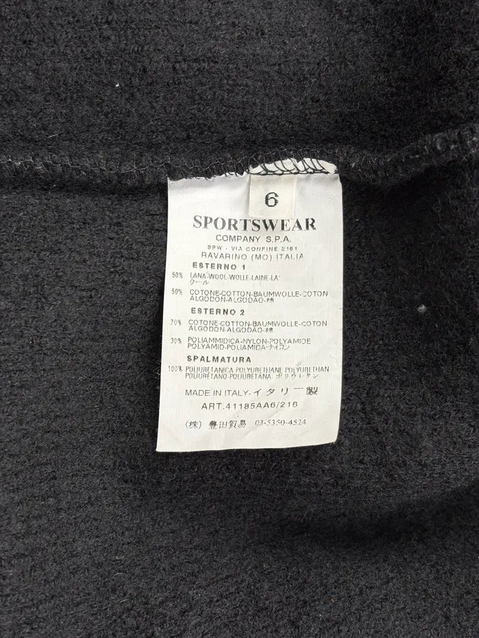 AW2004 CP Company Black Wool Hooded Zip-up Jacket ovlmZqE 10