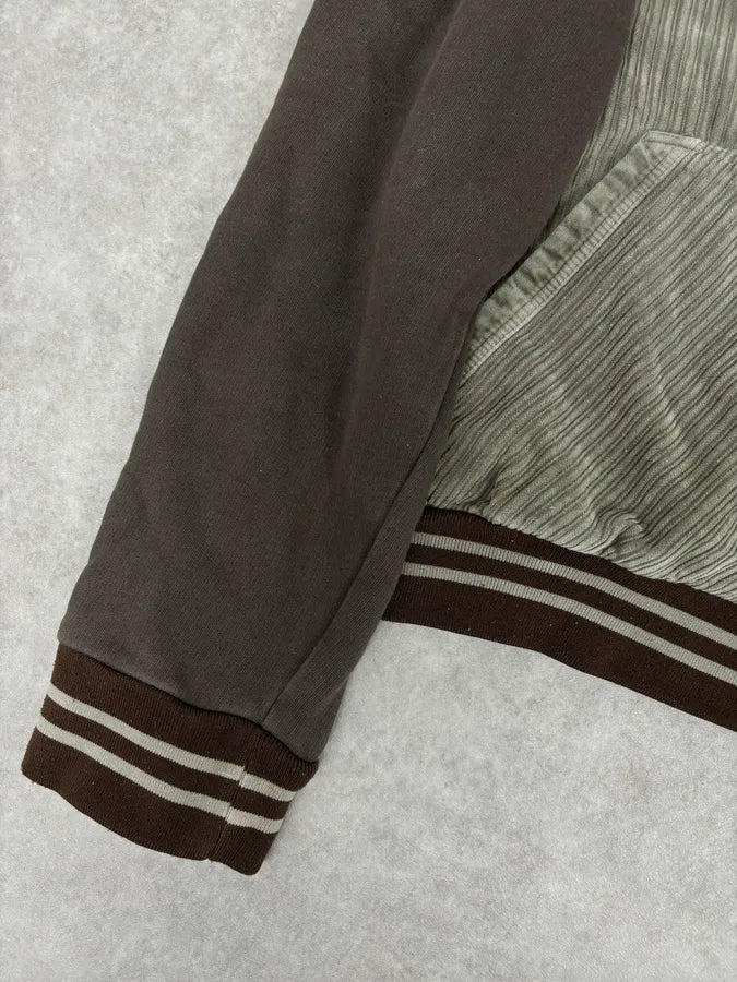 AW2004 Dolce & Gabbana Beige & Brown Velvet Zip-up Hoodie VdlfRWp 8