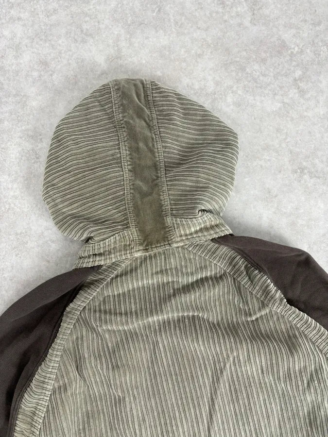 AW2004 Dolce & Gabbana Beige & Brown Velvet Zip-up Hoodie VdlfRWp 5