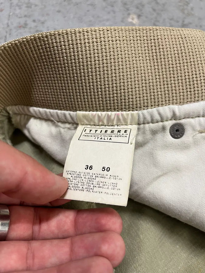 AW2004 Dolce & Gabbana Beige Cargo Military Recycled Pants (L) TRCygNZ 11