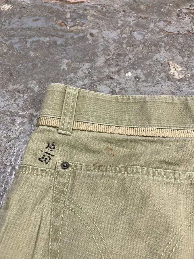 AW2004 Dolce & Gabbana Beige Cargo Military Recycled Pants (L) TRCygNZ 12