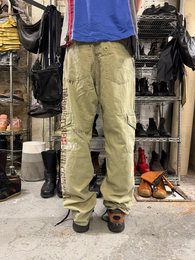 AW2004 Dolce & Gabbana Beige Cargo Military Recycled Pants (L) TRCygNZ 3