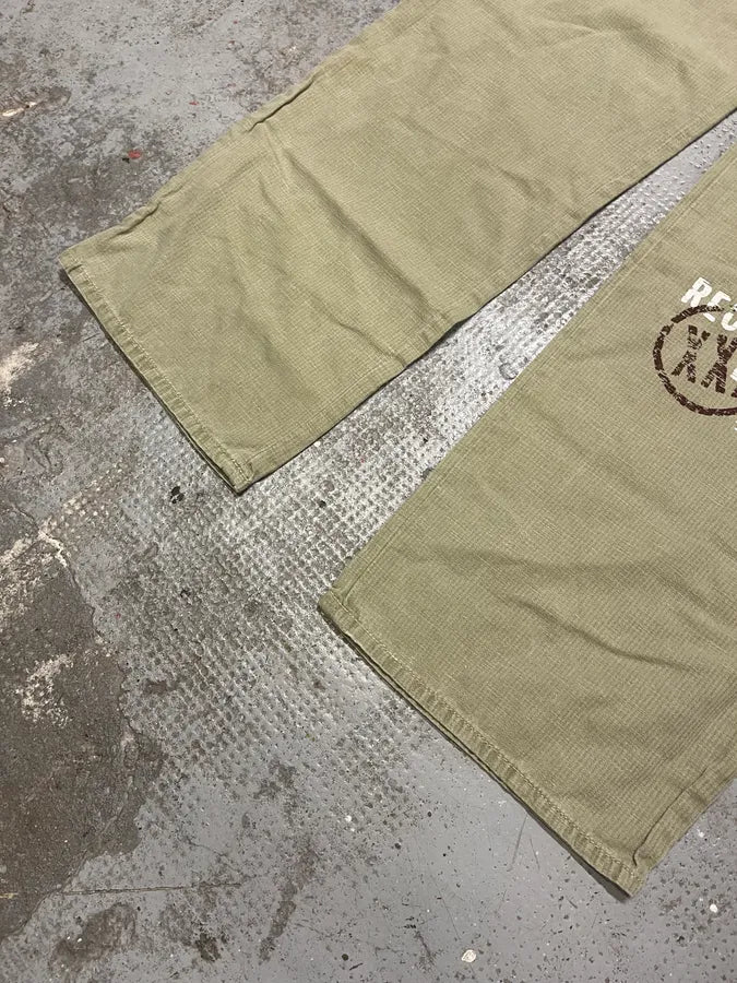 AW2004 Dolce & Gabbana Beige Cargo Military Recycled Pants (L) TRCygNZ 8