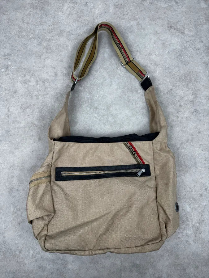 AW2004 Dolce & Gabbana Beige Cargo Shoulder Bag omkJcds 3