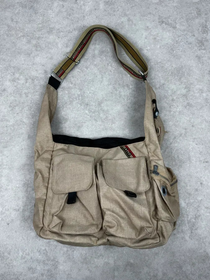 AW2004 Dolce & Gabbana Beige Cargo Shoulder Bag omkJcds 2
