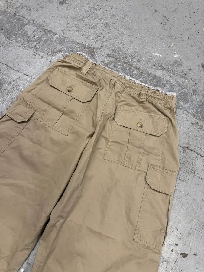 AW2004 Dolce & Gabbana Beige Double Waisted Cargo Shorts JUCJhYi 6