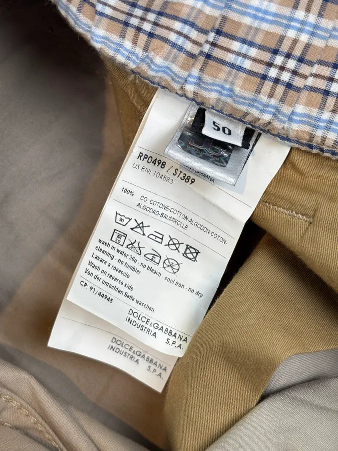 AW2004 Dolce & Gabbana Beige Long Cargo Shorts IgMGxzF 10