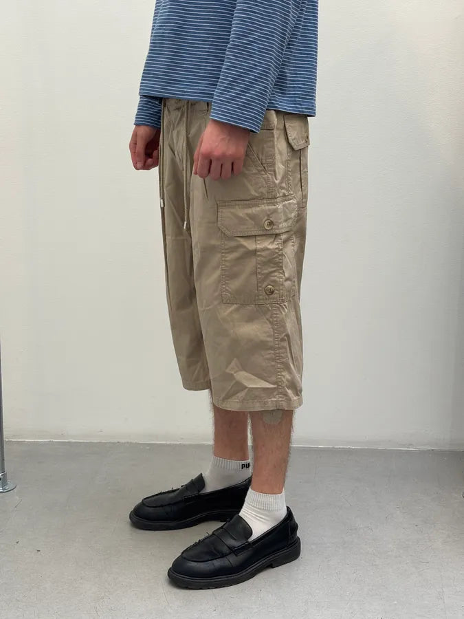 AW2004 Dolce & Gabbana Beige Long Cargo Shorts IgMGxzF 2