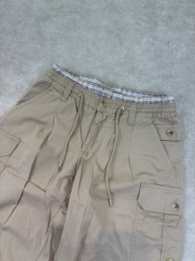 AW2004 Dolce & Gabbana Beige Long Cargo Shorts IgMGxzF 4