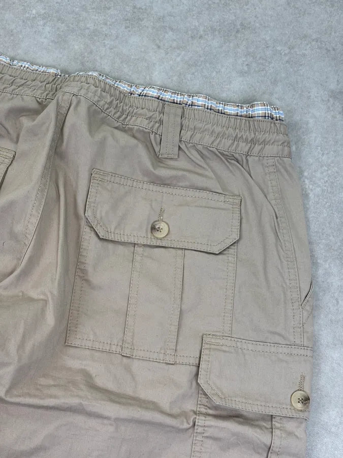 AW2004 Dolce & Gabbana Beige Long Cargo Shorts IgMGxzF 7
